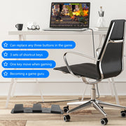 Pcsensor FS23 CF Foot Pedal Switch Keyboard Control Mouse Game Combo Pedal(Mechanical Sound)