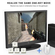 Pcsensor FS23 CF Foot Pedal Switch Keyboard Control Mouse Game Combo Pedal(Mechanical Sound)