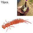 15 PCS 8-color Larvae Silicone Soft Bait Lure Bait, Size:75MM(Pink) - Fishing Lures by PMC TechLife | Online Shopping South Africa | PMC TechLife | Buy Now Pay Later Mobicred