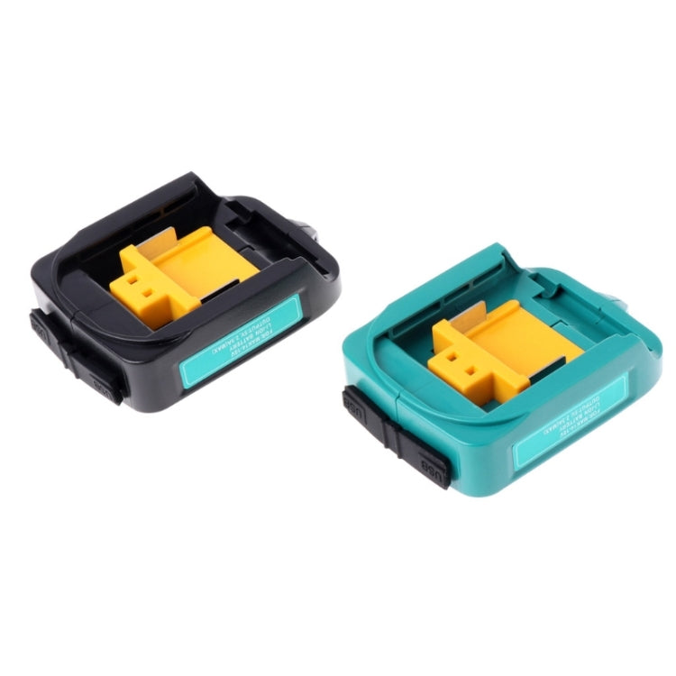 Battery USB Adapter Charging Converter for  MAKITA ADP05 18V 14.4V Lithium Battery(Blue)