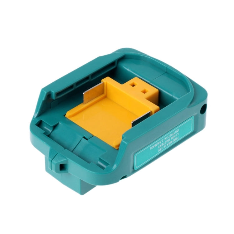 Battery USB Adapter Charging Converter for  MAKITA ADP05 18V 14.4V Lithium Battery(Blue)