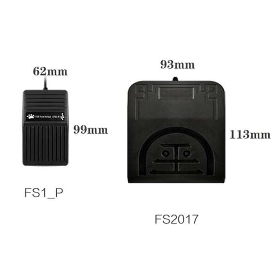 FS2017 Pcsensor USB Foot Pedal Control Switch Keyboard Adapter For Computer(Mute)
