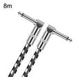 8m 2 Elbow Head 6.35mm Guitar Cable Oxygen-Free Copper Core TS Large Two-core Cable - Microphone Audio Cable & Connector by PMC TechLife | Online Shopping South Africa | PMC TechLife | Buy Now Pay Later Mobicred