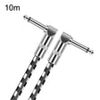 10m 2 Elbow Head 6.35mm Guitar Cable Oxygen-Free Copper Core TS Large Two-core Cable - Microphone Audio Cable & Connector by PMC TechLife | Online Shopping South Africa | PMC TechLife | Buy Now Pay Later Mobicred