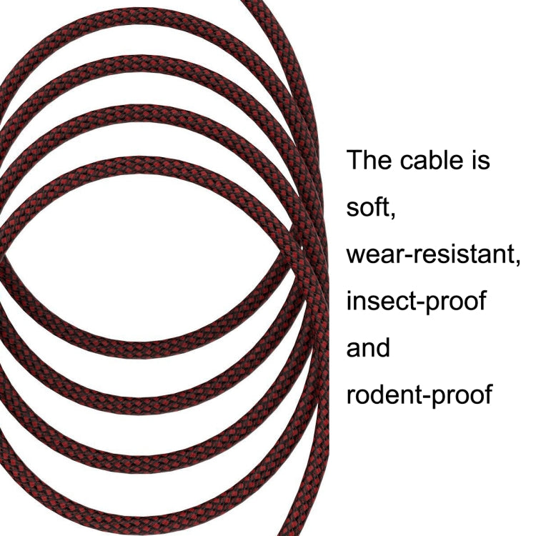 20m Red and Black Net TRS 6.35mm Male To Caron Female Microphone XLR Balance Cable