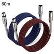 2pcs LHD010 Caron Male To Female XLR Dual Card Microphone Cable Audio Cable 60m(Red + Blue) - Microphone Audio Cable & Connector by PMC TechLife | Online Shopping South Africa | PMC TechLife | Buy Now Pay Later Mobicred