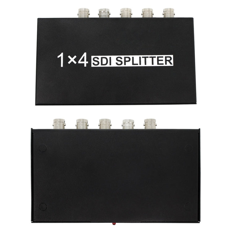 1 In 4 Out SD-SDI / HD-SDI / 3G-SDI Distribution Amplifier Video SDI Splitter(US Plug)