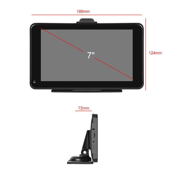 A3135 7 Inch HD Wired Smart Screen With Wireless CarPlay + Android Auto + Android With With 32G Memory Card
