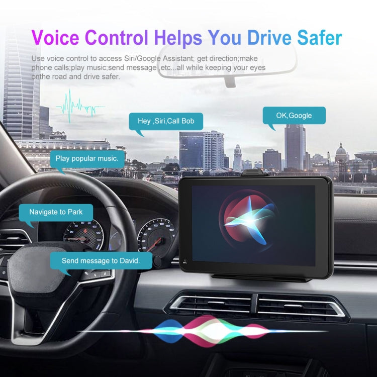 A3135 7 Inch HD Wired Smart Screen With Wireless CarPlay + Android Auto + Android With With 32G Memory Card