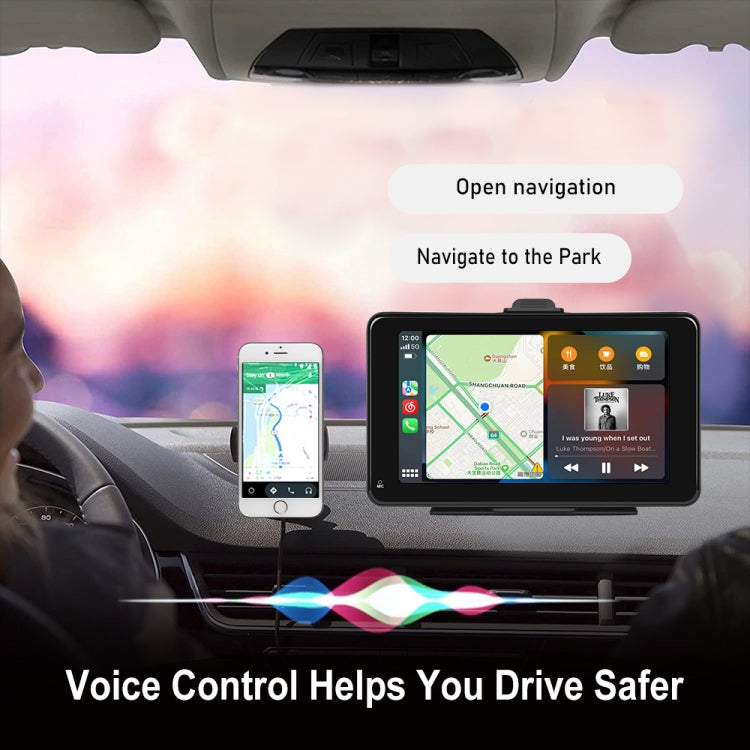 A3135 7 Inch HD Wired Smart Screen With Wireless CarPlay + Android Auto + Android With With 32G Memory Card