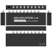 1 In 8 Out SD-SDI / HD-SDI / 3G-SDI Distribution Amplifier Video SDI Splitter(EU Plug)