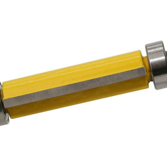 Double Bearing Trimming Knife Woodworking Milling Cutter, Style:1/4x1/2x25cm Yellow