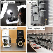 Double Reflex Camera Model Retro Camera Props Decorations Handheld Camera Model(Black (Original))