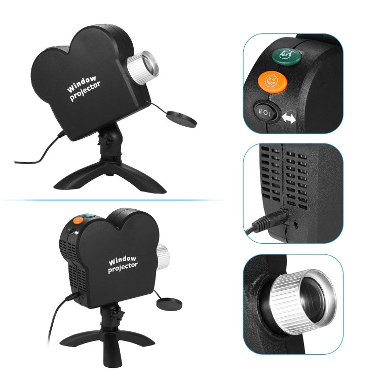 Christmas Halloween Laser Projector Mini Window Home Theater Projector, Plug Type:UK Plug