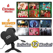 Christmas Halloween Laser Projector Mini Window Home Theater Projector, Plug Type:AU Plug