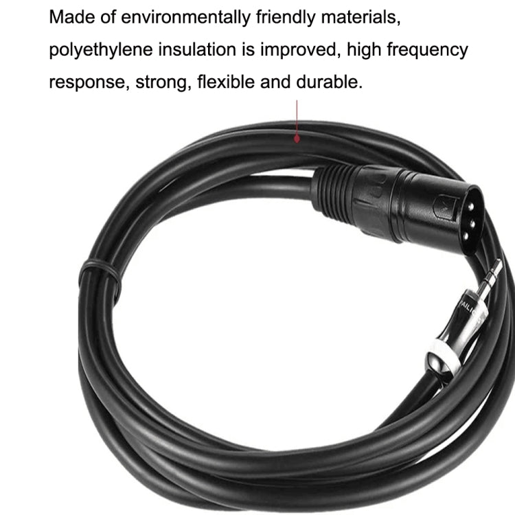 3.5mm To Caron Male Sound Card Microphone Audio Cable, Length:10m