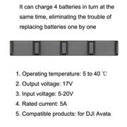 Original DJI Avata Charge Housekeeper 4 Batteries Charger
