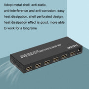 FJGEAR FJ-4K204 2 In 4 Out HD 4K Audio HDMI Switch Distributor, Plug Type:US Plug