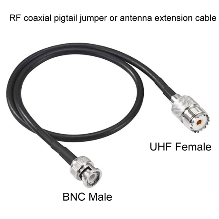 BNC Male To UHF Female RG58 Coaxial Adapter Cable, Cable Length:5m