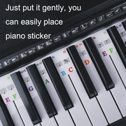 Children Beginner Piano Keyboard Color Stickers Musical Instrument Accessories, Style: Piano Keys 61 keys