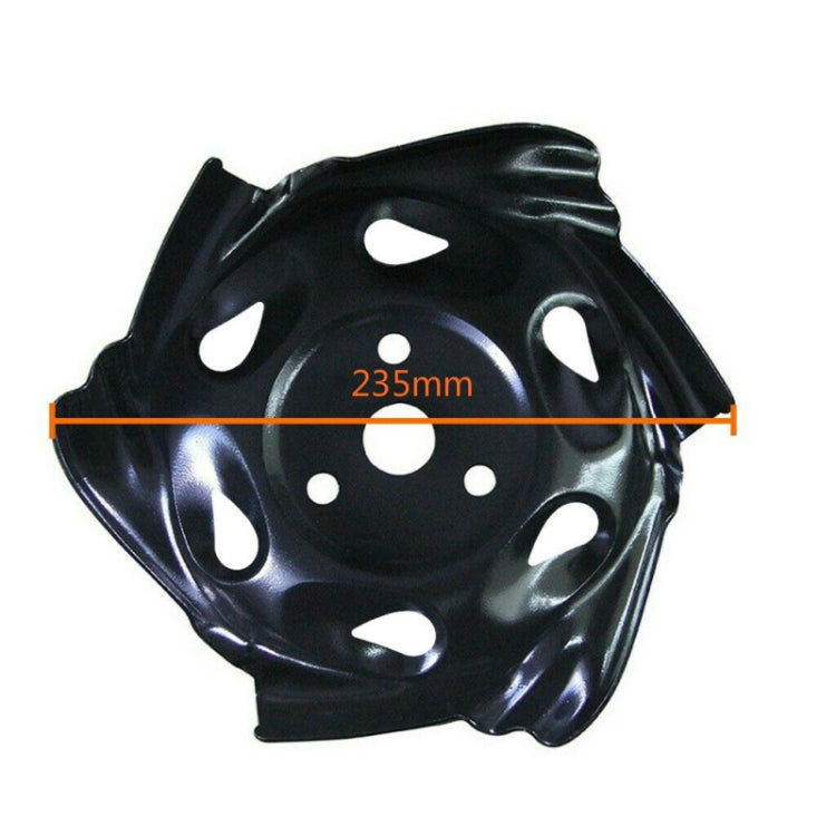 Alloy Dragon Claw Plate Hit Grass Pine Soil Mower Accessories(Black)