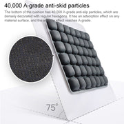 Air Cushion 3D Airbag Breathable Office Beautiful Buttocks Cushion Decompression Massage Cushion(Water Dual-Use Black Cushion)