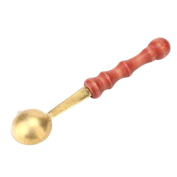 Retro Seal Fire Paint Seal Spoon Wooden Melting Wax Dedicated Measuring Spoon
