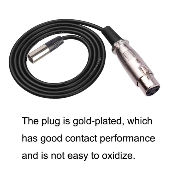 Xlrmini Caron Female To Mini Male Balancing Cable For 48V Sound Card Microphone Audio Cable, Length:3m