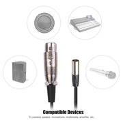 Xlrmini Caron Female To Mini Male Balancing Cable For 48V Sound Card Microphone Audio Cable, Length:3m