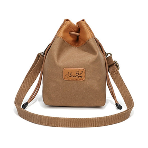 S.C.COTTON Camera Lens Protection Bag Liner Bag Water-resistant Camera Storage Bag, Size: M(Khaki)