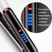 35W 2 In 1 Curling and Straightening Dual-use Electric Splin,Specification: EU Plug(Black)
