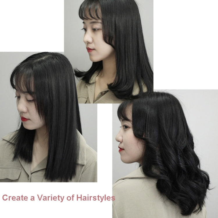 35W 2 In 1 Curling and Straightening Dual-use Electric Splin,Specification: EU Plug(Black)