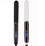 35W 2 In 1 Curling and Straightening Dual-use Electric Splin,Specification: US Plug(White)