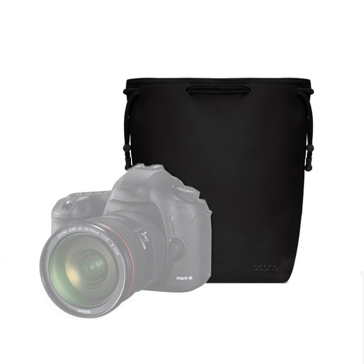 Baona Camera Bag Lens Drawstring Pouch, Size: Large(Black)
