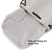Baona Camera Bag Lens Drawstring Pouch, Size: Large(Black)