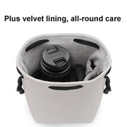 Baona Camera Bag Lens Drawstring Pouch, Size: Large(Black)