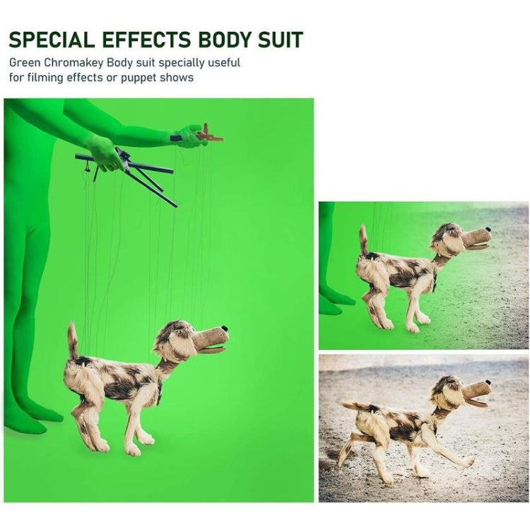 Photo Stretchy Body Green Screen Suit Video Chroma Key Tight Suit, Size: 160cm(Blue Split)