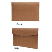 PU Leather Litchi Pattern Sleeve Case For 14 Inch Laptop, Style: Single Bag  (Dark Brown)