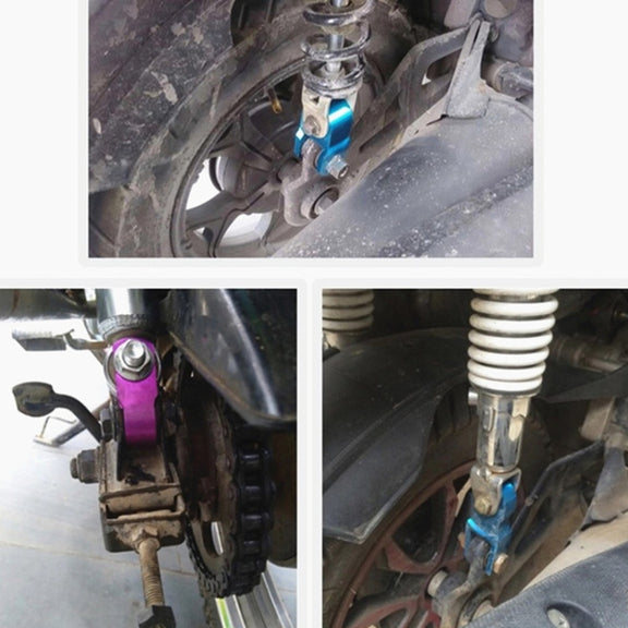 2 Pairs Shock Absorber Extender Height Extension for Motorcycle, Size: Large(Blue)