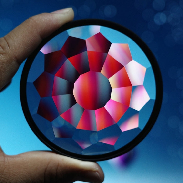 82mm Kaleidoscope Prism Foreground Blur Camera Glass Filter Lens