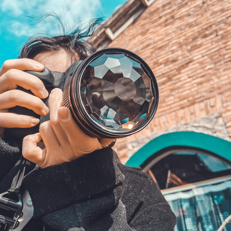 55mm Kaleidoscope Prism Foreground Blur Camera Glass Filter Lens
