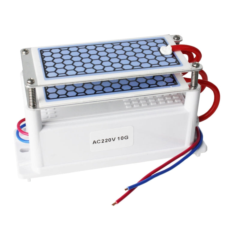 Portable Ceramic Ozone Generator Two Sheets Air Purifier Sterilizing Active Oxygen Purifier(220V  10G)