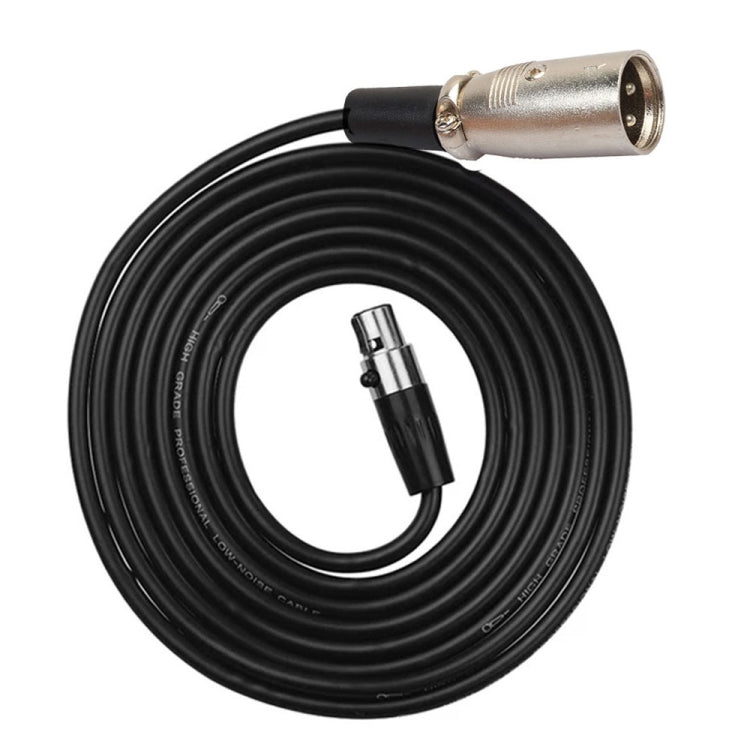 Xlrmini Caron Male To Mini Female Balancing Cable For 48V Sound Card Microphone Audio Cable, Length:3m