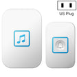 CACAZI A86 Electronic Music Remote Control Doorbell One For One AC Wireless Doorbell, Style:US Plug(White) - Wireless Doorbell by CACAZI | Online Shopping South Africa | PMC TechLife | Buy Now Pay Later Mobicred