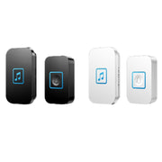 CACAZI A86 Electronic Music Remote Control Doorbell One For One AC Wireless Doorbell, Style:EU Plug(White)