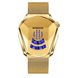 BINBOND Locomotive Concept Watch Men Live Black Technology Watch(Gold Net Belt-Full Gold-Gold Face) - free shipping - PMC TechLife - Order now!