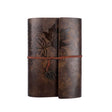 A5 PU Maple Retro Straps Handbook Loose-leaf Notebook(Dark Brown) - Notebooks by PMc TechLife | Online Shopping South Africa | PMc TechLife | Buy Now Pay Later Mobicred