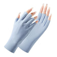 Ladies Sunscreen Gloves Half Finger Ice Silk Gloves,Style: Cent Finger(Blue) - Safety Gloves by PMC TechLife | Online Shopping South Africa | PMC TechLife | Buy Now Pay Later Mobicred