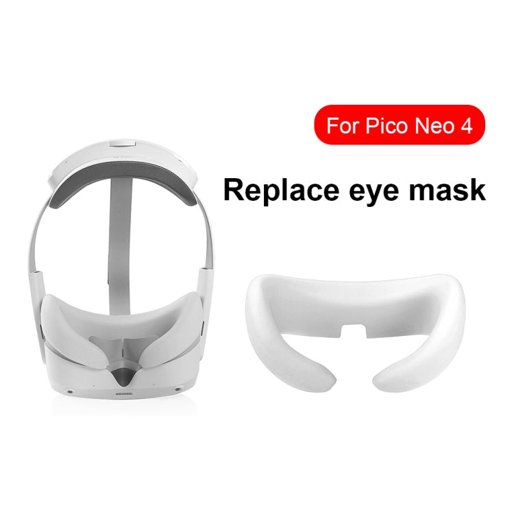 For Pico Neo 4 Silicone VR Glasses Eye Mask Face Eye Pad(Blue)