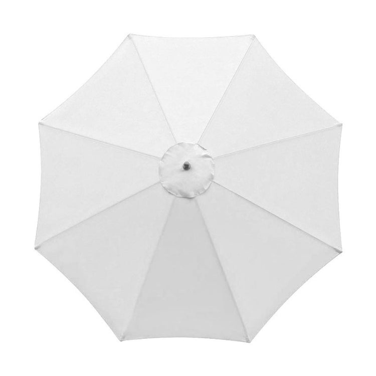 Polyester Parasol Replacement Cloth Round Garden Umbrella Cover, Size: Diameter 2.7m 8 Ribs(Black)